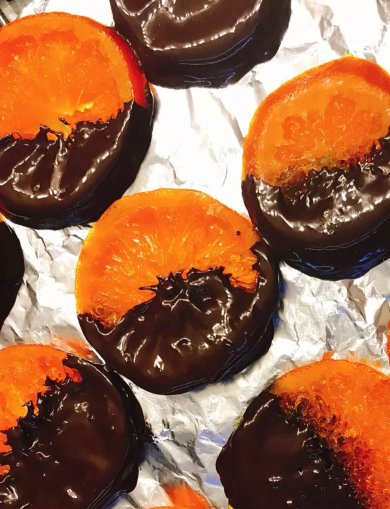 Карамельные мандарины в шоколаде - Шаг 10