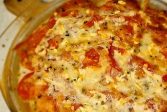 Запеканка с индейкой и цуккини