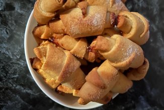 Рогалики с яблочным повидлом