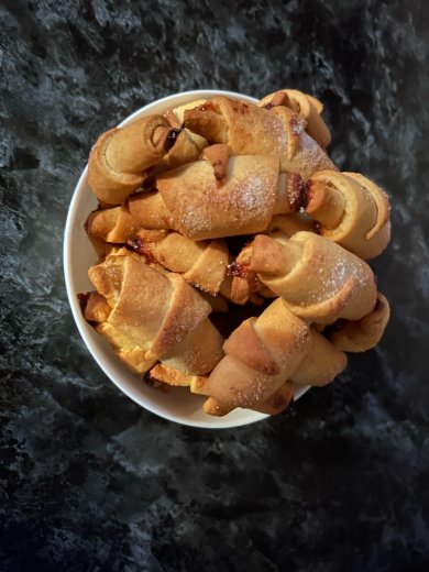 Рогалики с яблочным повидлом - Шаг 11