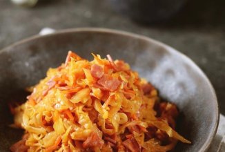 Тушеная капуста с ветчиной 👍🏼