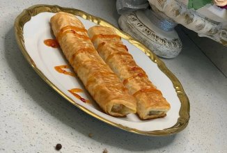 Овощные трубочки  с куриной грудкой