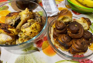 Курица с «розочками»