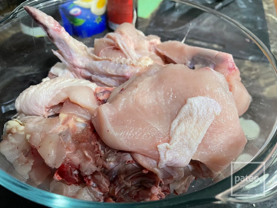 Курица с &laquo;розочками&raquo; - Шаг 1