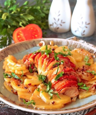 Куриное филе с картофелем в духовке 👍🏼 - Шаг 8