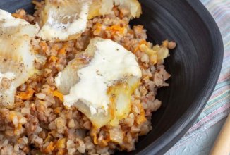 Минтай с гречкой в духовке 🐟