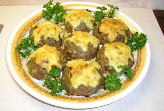 Мясные гнезда с грибами и сыром 👍🏼