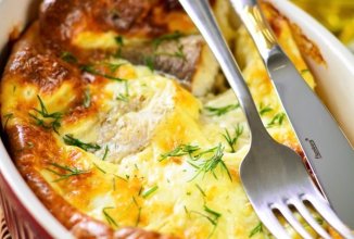 Минтай в яичной заливке в духовке 🐠