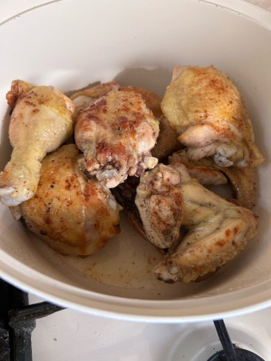 Курица с картофелем в соку - Шаг 1