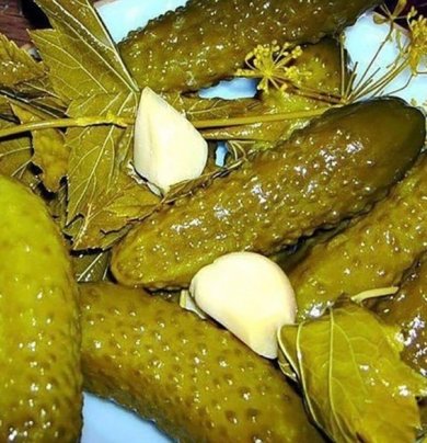 Соленые огурцы, по рецепту из Советского журнала.