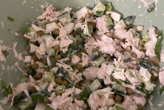 Салат с куриной грудкой на ПП ужин