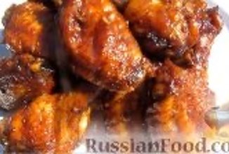 Крылышки в соусе барбекю