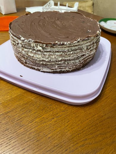 Шоколадный блинный торт - Шаг 6