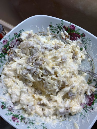 Гратен из цветной капусты с беконом - Шаг 3