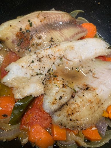 Треска на овощной подушке - Шаг 3