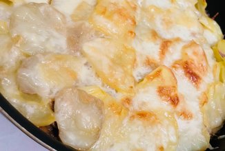 Запеканка с грибами и картофелем