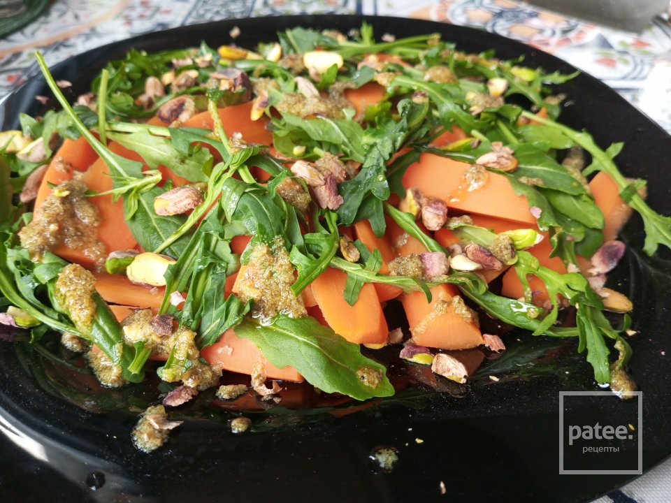 Салат из молодой моркови с соусом песто - Шаг 5