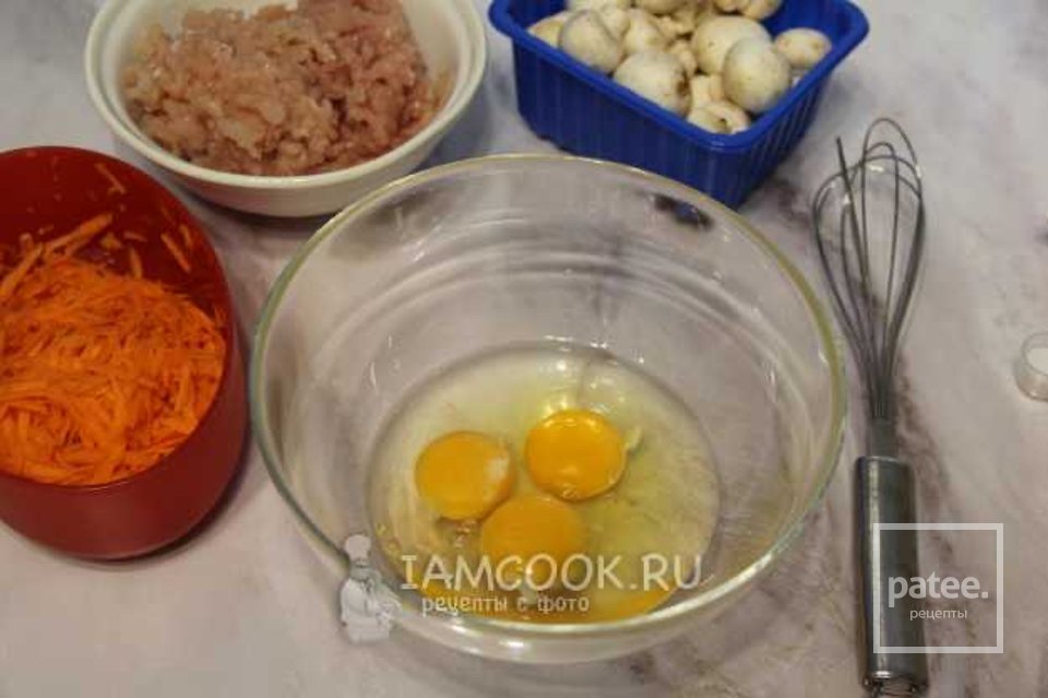 Сырный рулет с фаршем и грибами 👍🏼 - Шаг 3