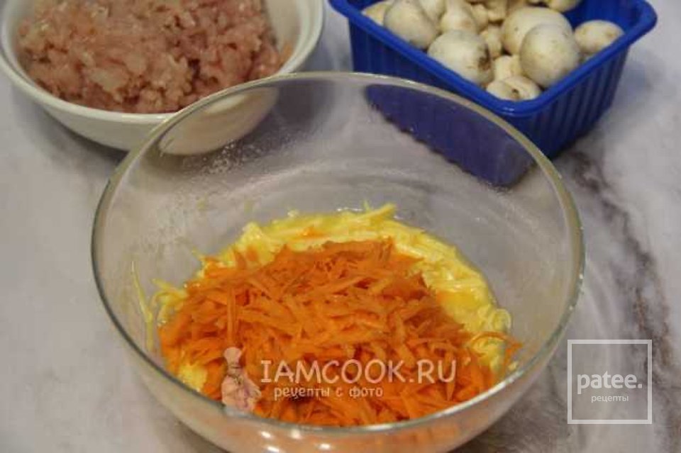 Сырный рулет с фаршем и грибами 👍🏼 - Шаг 6