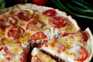 Киш с курицей и помидорами 👍🏼
