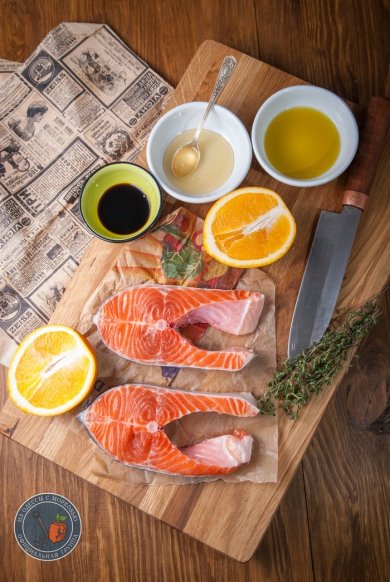 Форель, запеченная в апельсиновом маринаде 🐟 - Шаг 1