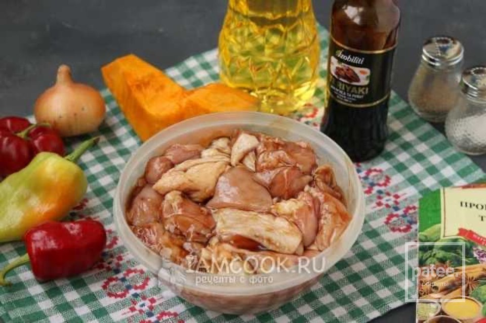 Курица с овощами в соусе терияки 🍗 - Шаг 3