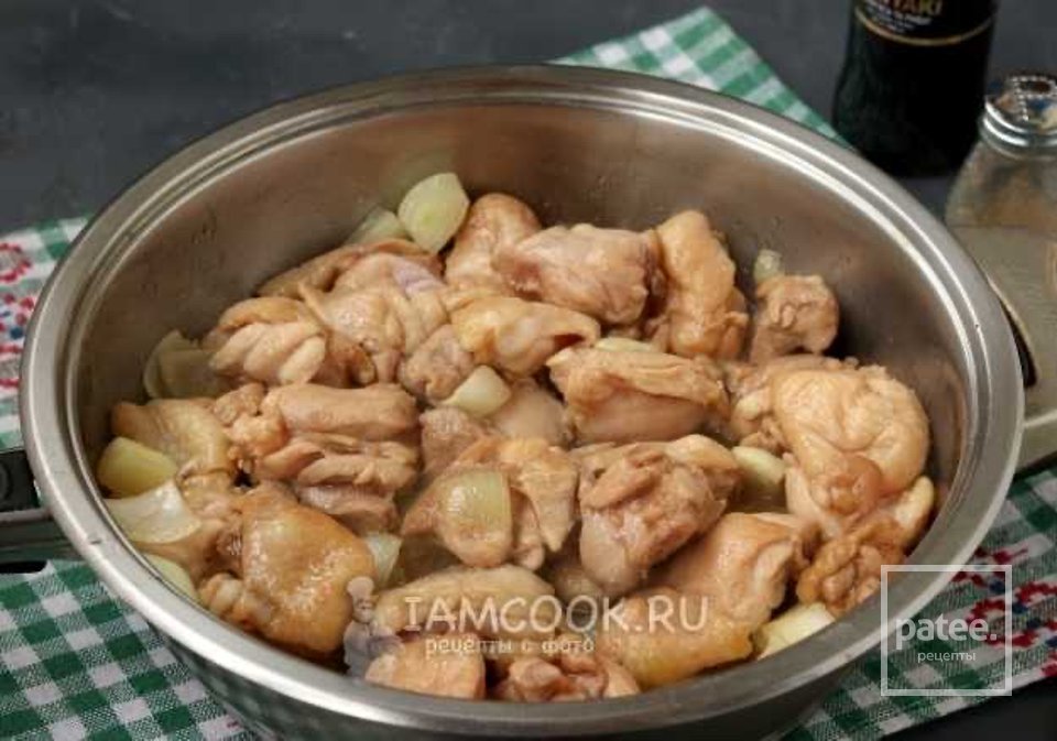 Курица с овощами в соусе терияки 🍗 - Шаг 4
