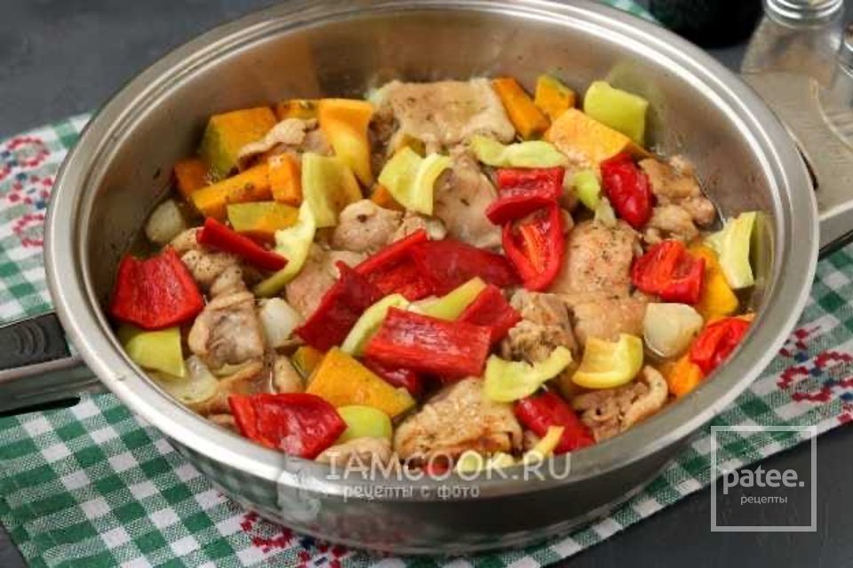 Курица с овощами в соусе терияки 🍗 - Шаг 7