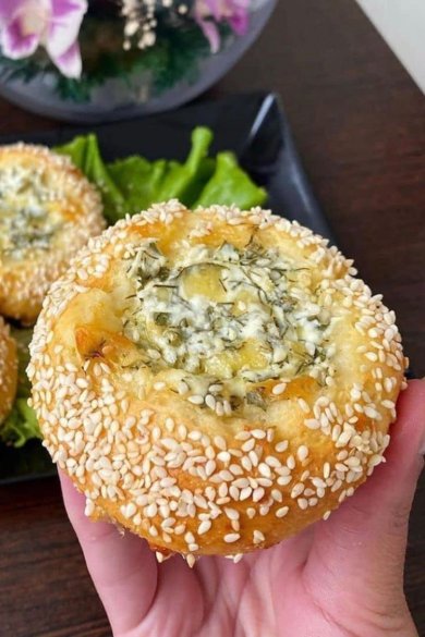 Булочки с сыром и зеленью 🍔 - Шаг 1