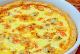 Пирог с лососем и сыром 🥧