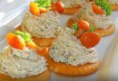 Грибная закуска на крекерах 👍🏼