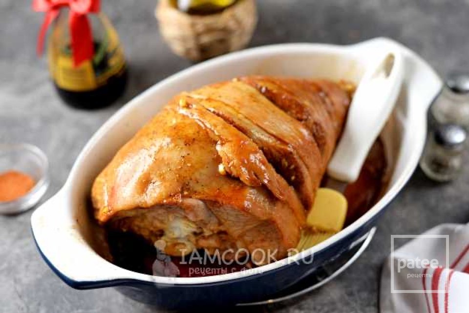 Голень индейки в соевом соусе в духовке 🍗 - Шаг 7