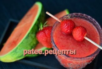 Арбузный коктейль с клубникой