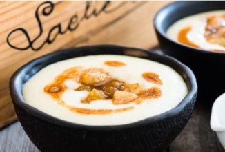 Манная каша с грушей