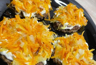 Печеночные котлеты под шубой 👍🏼