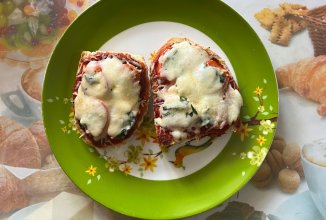 Пицца на хлебе