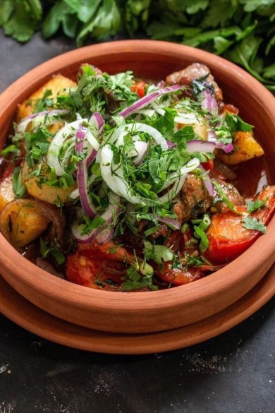 «Оджахури» жареное мясо с картофелем 🥩 - Шаг 1