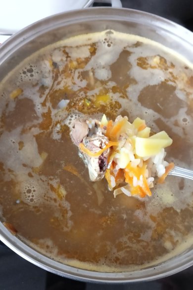 Суп с консервной сайрой - Шаг 5