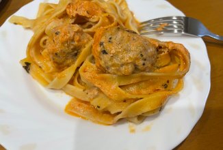 Гнёзда с фрикадельками