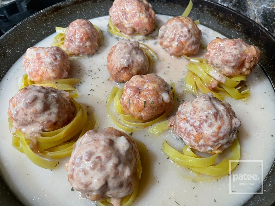 Гнёзда с фрикадельками - Шаг 4