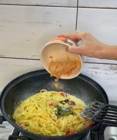 Тальятелле с креветками - Шаг 4