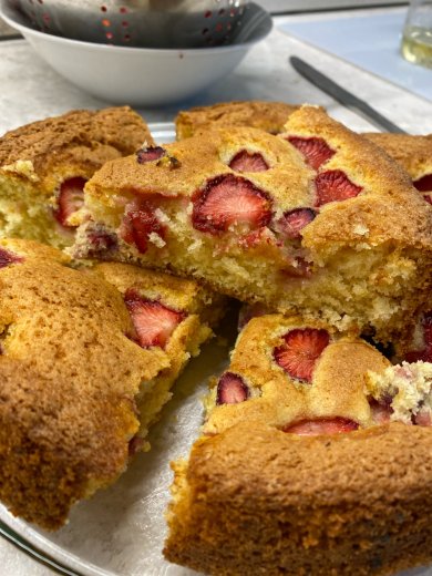 Пирог с клубникой - Шаг 7