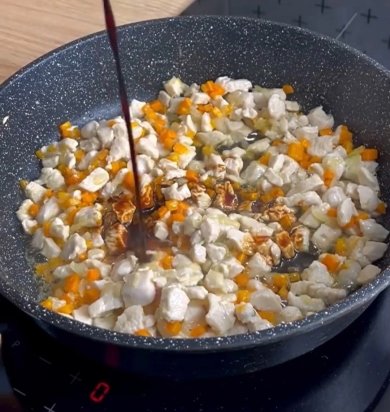 Пан-азиатский рис с курицей и овощами - Шаг 3