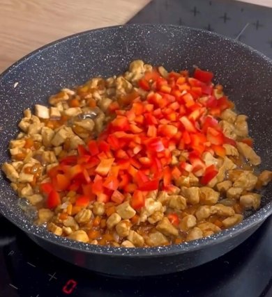 Пан-азиатский рис с курицей и овощами - Шаг 4