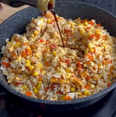 Пан-азиатский рис с курицей и овощами - Шаг 8