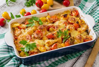 🌱Запеченая картошка с грибами