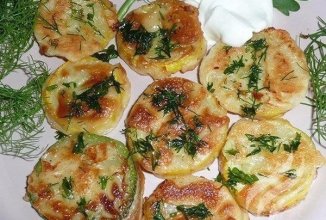 Кабачки в чесночном кляре