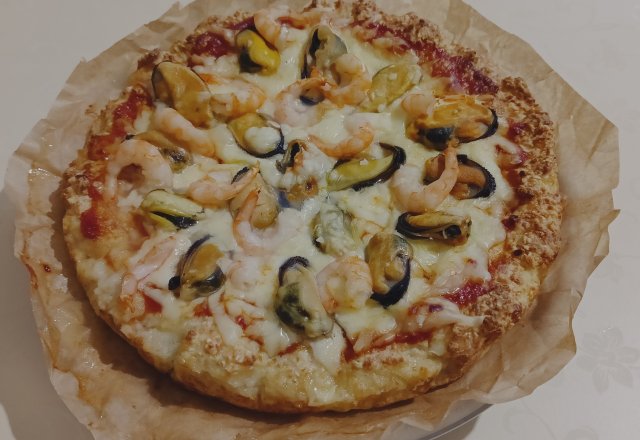 ПП-пицца с морепродуктами