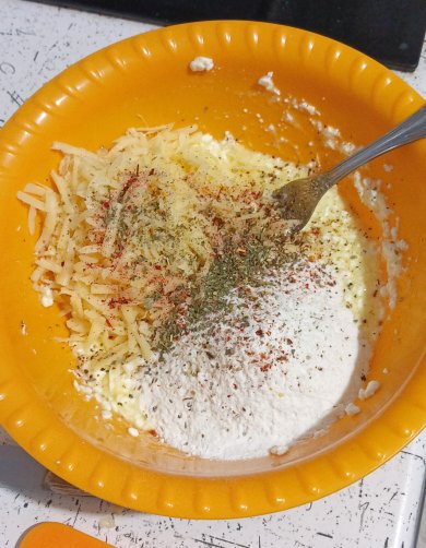 Сырная ПП лепëшка - Шаг 3