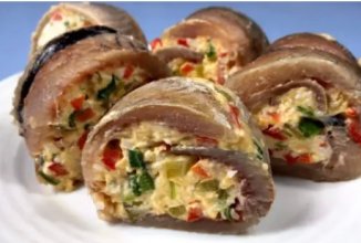 Селедка фаршированная.